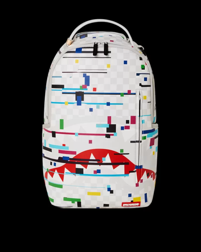 BACKPACKS*Sprayground SHARKS IN PARIS GLITCH RIDER BACKPACK (DLXV)