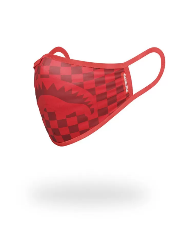 FACE MASKS*Sprayground SHARKS IN PARIS (RED) FORM-FITTING MASK