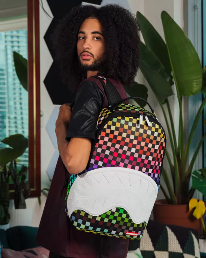 BACKPACKS*Sprayground SHARKS IN PARIS THE GRID BACKPACK (DLXV)