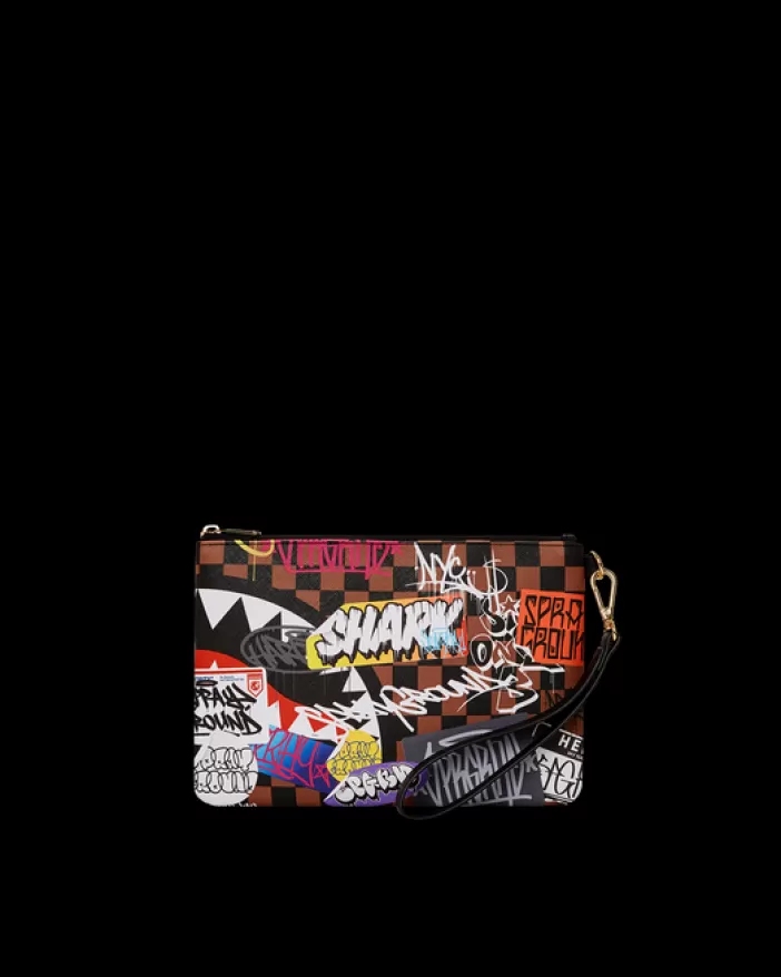CROSSOVER CLUTCHES*Sprayground SHARKS IN PARIS THE RIZZ CROSSOVER CLUTCH