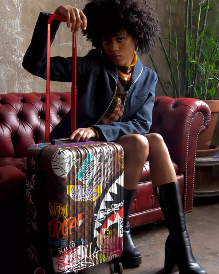 CARRY-ON LUGGAGE*Sprayground SHARKS IN PARIS THE RIZZ SHARKNAUTICS HARDSHELL CARRY-ON LUGGAGE