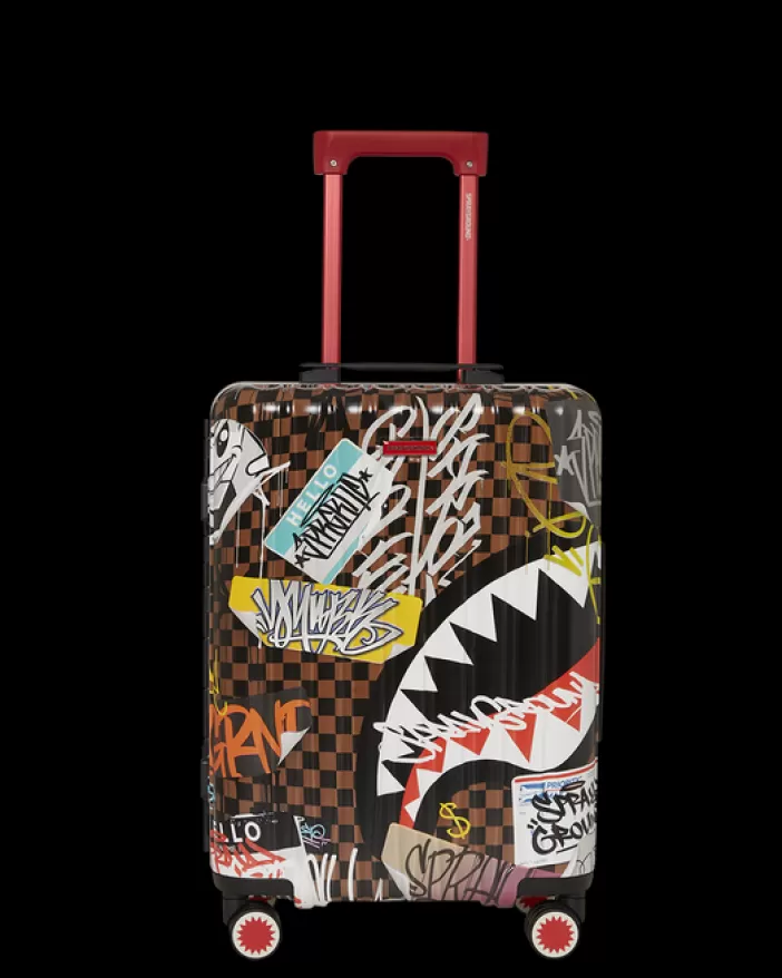 CARRY-ON LUGGAGE*Sprayground SHARKS IN PARIS THE RIZZ SHARKNAUTICS HARDSHELL CARRY-ON LUGGAGE