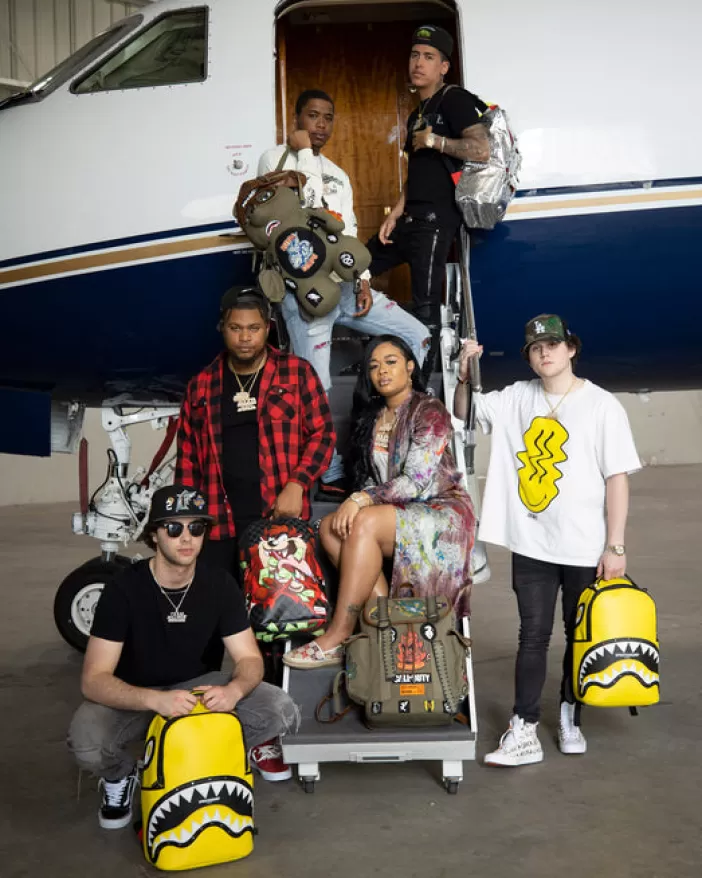 BACKPACKS*Sprayground SHARKS IN TAZ TEARUP (DLXV)