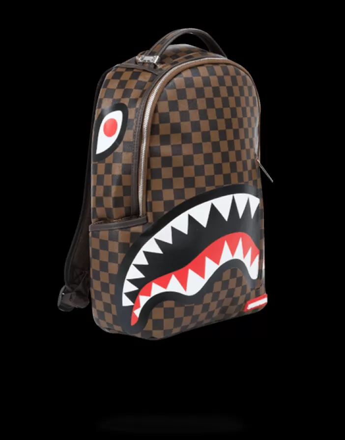 BACKPACKS*Sprayground SLEEK SHARKS IN PARIS (BROWN)