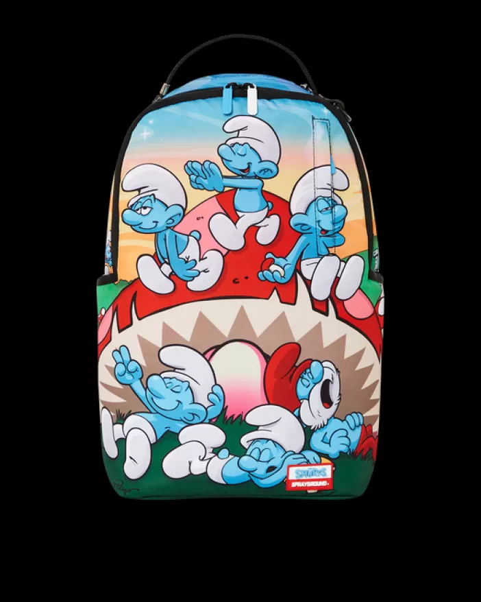 BACKPACKS*Sprayground SMURFS MUSHROOM CHILL BACKPACK