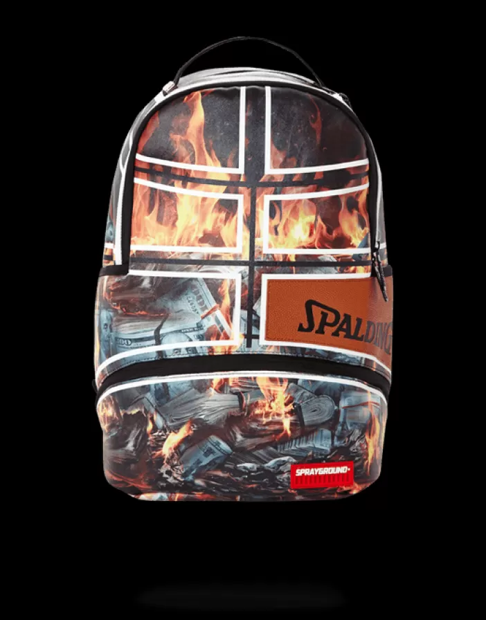 BACKPACKS*Sprayground SPALDING X FIRE MONEY BACKPACK
