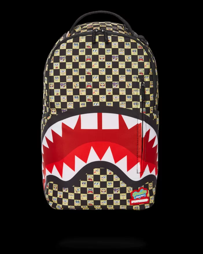 BACKPACKS*Sprayground SPONGEBOB CHECKERED BACKPACK (DLXR)