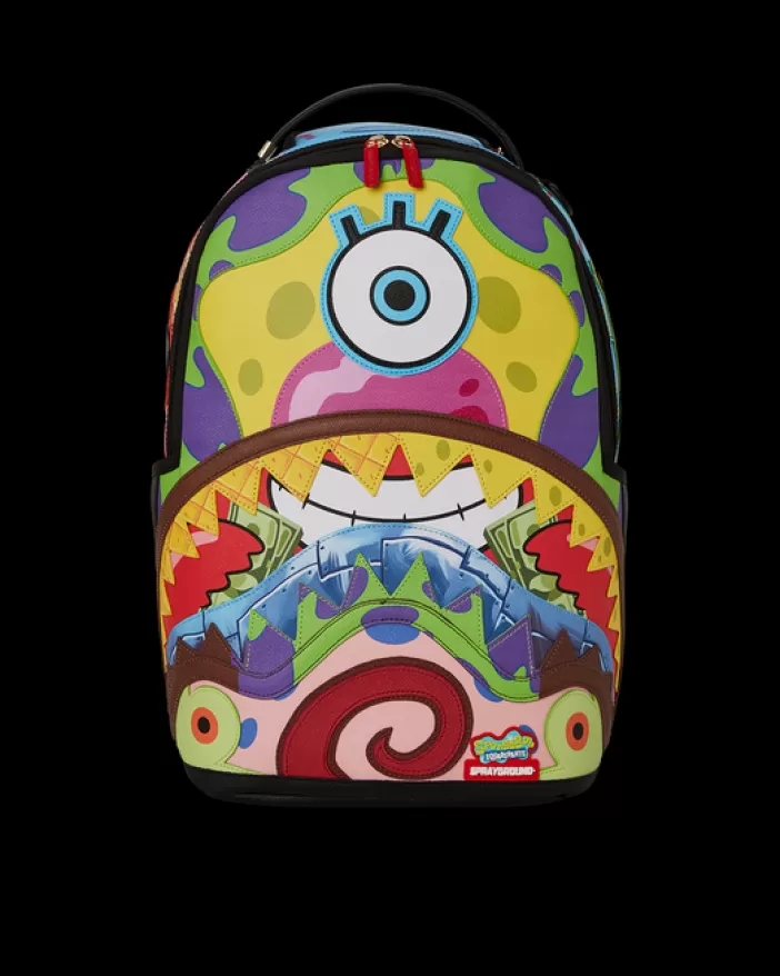 BACKPACKS*Sprayground SPONGEBOB CUT u0026 SEW BACKPACK (DLXV)