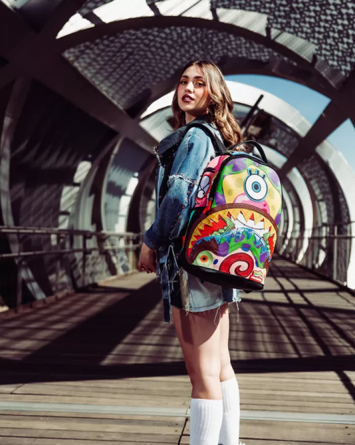 BACKPACKS*Sprayground SPONGEBOB CUT u0026 SEW BACKPACK (DLXV)