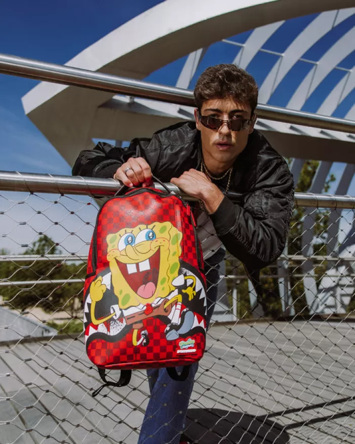 BACKPACKS*Sprayground SPONGEBOB HELLO WORLD BACKPACK (DLXV)