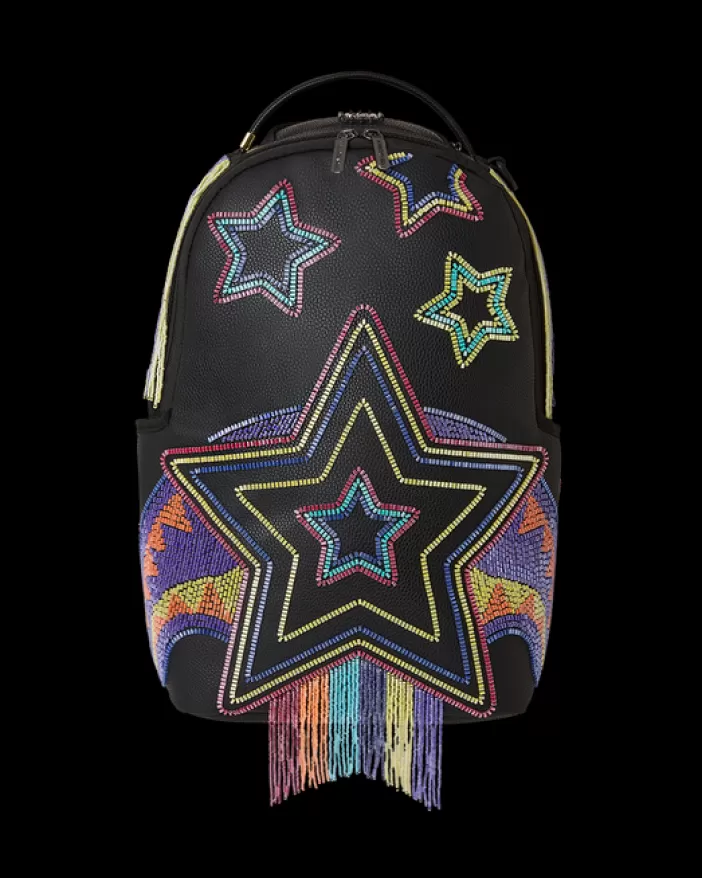 BACKPACKS*Sprayground STAR RACER A.I.7 SANDFLOWER COLLAB BEADED BACKPACK