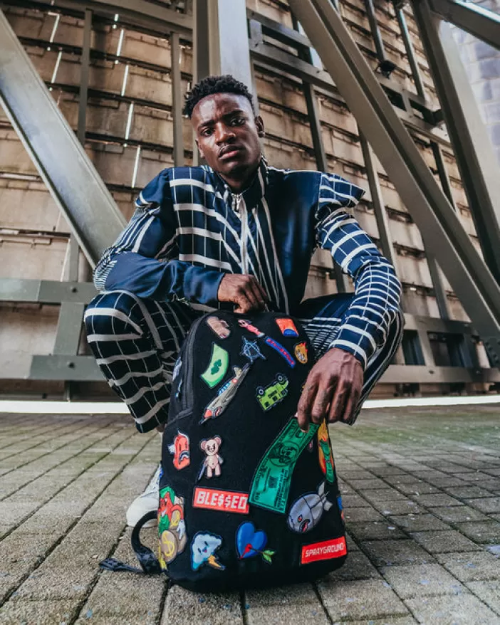 BACKPACKS*Sprayground THE 32 REMOVABLE PATCHES VELCRO BACKPACK