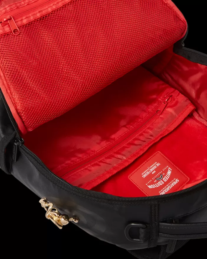 BACKPACKS*Sprayground THE LOST IN SPACE BACKPACK (10 3D GOLD METAL ASTRONAUTS)