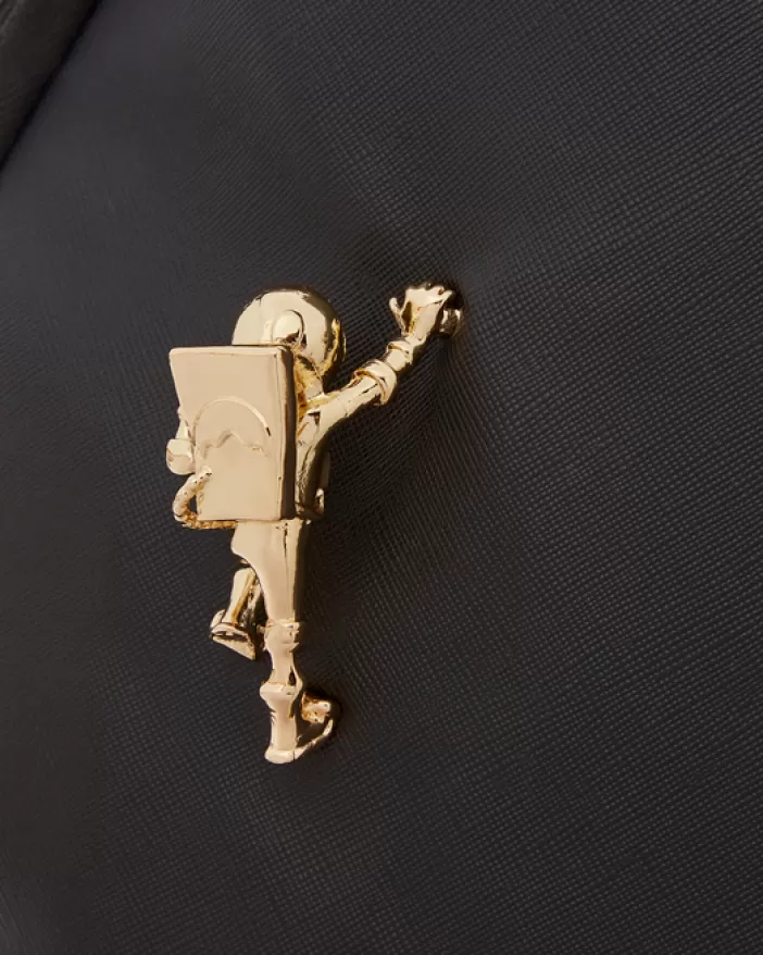 BACKPACKS*Sprayground THE LOST IN SPACE BACKPACK (10 3D GOLD METAL ASTRONAUTS)