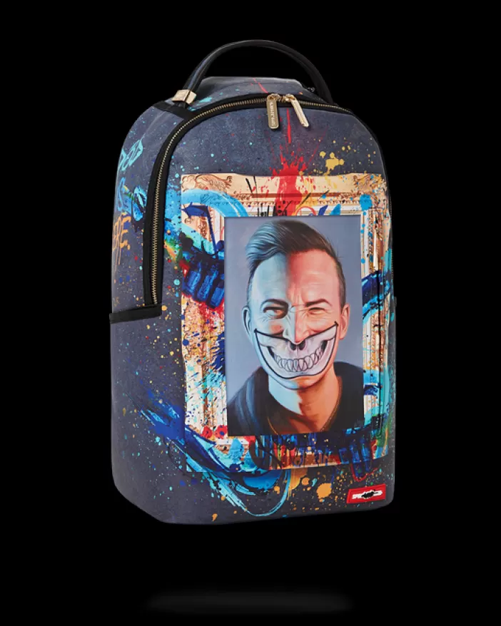 BACKPACKS*Sprayground THE RARE DBD GRIN SHARK PORTRAIT BY RON ENGLISH- SUPER LIMITED EDITION