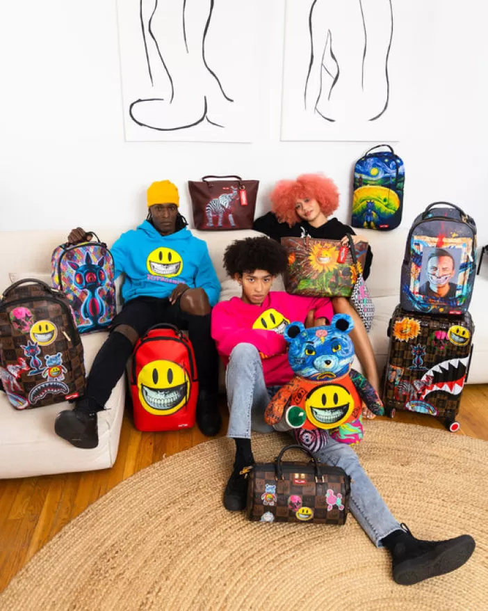 BACKPACKS*Sprayground THE RARE DBD GRIN SHARK PORTRAIT BY RON ENGLISH- SUPER LIMITED EDITION