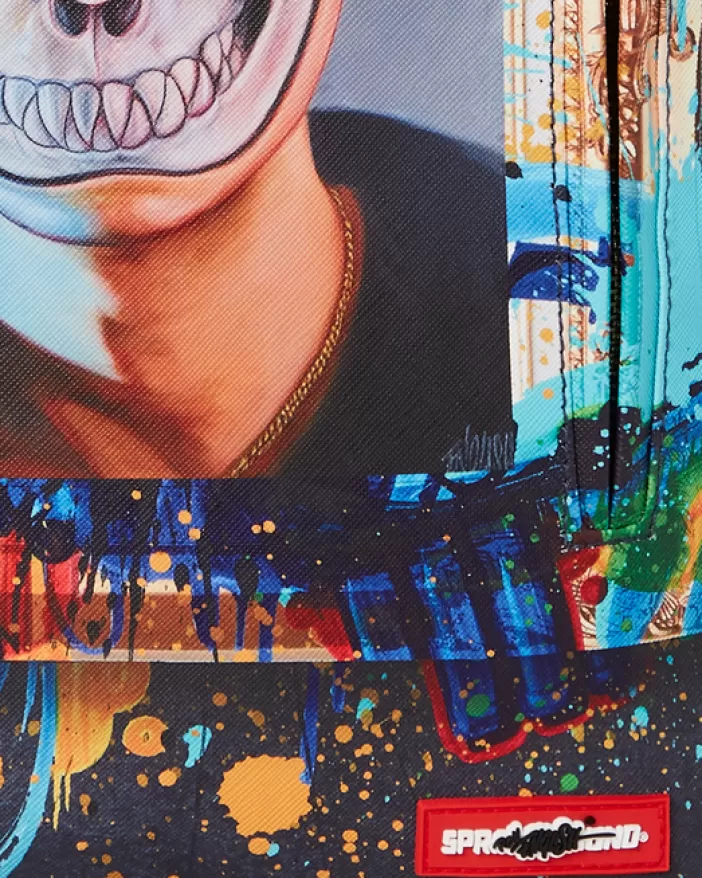 BACKPACKS*Sprayground THE RARE DBD GRIN SHARK PORTRAIT BY RON ENGLISH- SUPER LIMITED EDITION