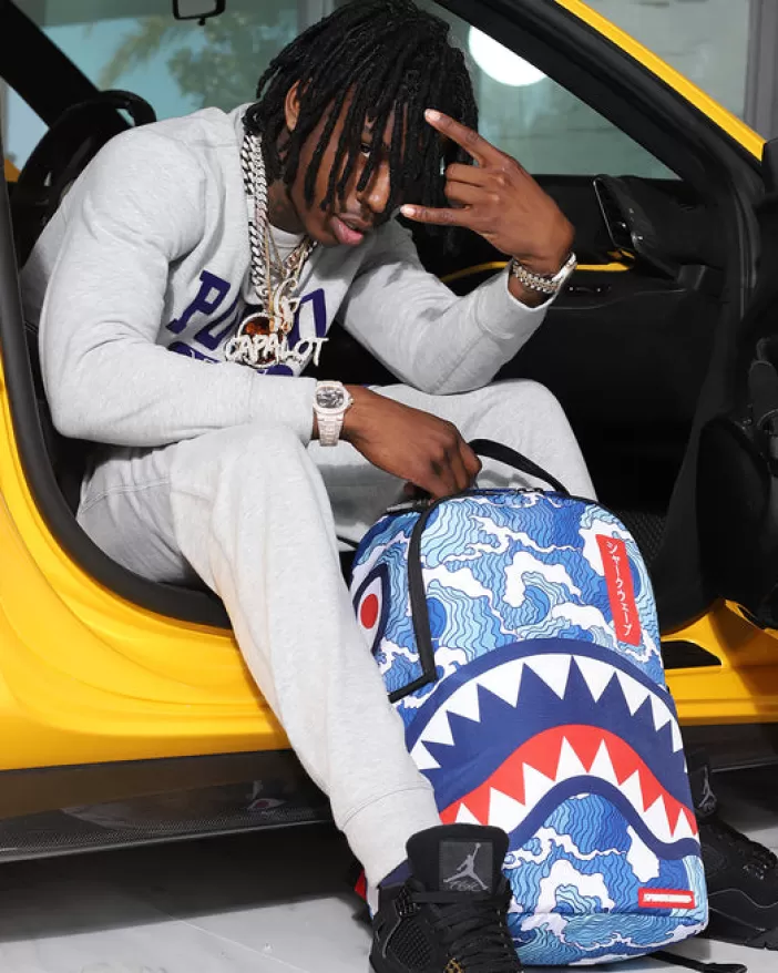 BACKPACKS*Sprayground THE SHARK WAVE (made from 100% recycled plastic bottles from the ocean)