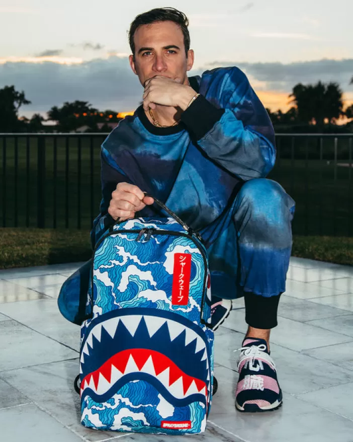 BACKPACKS*Sprayground THE SHARK WAVE (made from 100% recycled plastic bottles from the ocean)