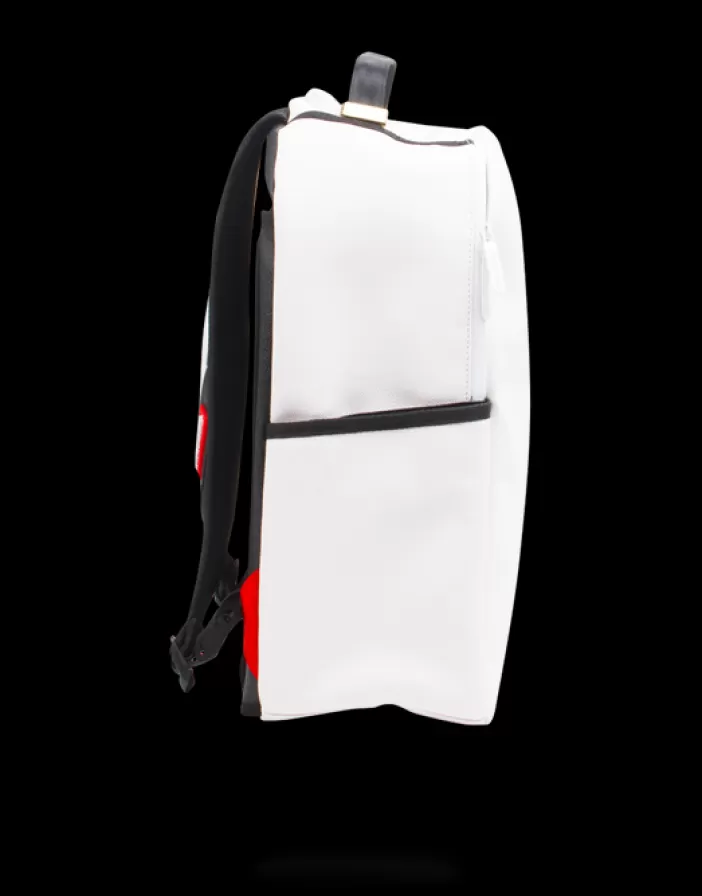BACKPACKS*Sprayground THE DIY WHITE BACKPACK (VEGAN LEATHER u0026 INNER MONEY LINING) u0026 MARKERS INCLUDED
