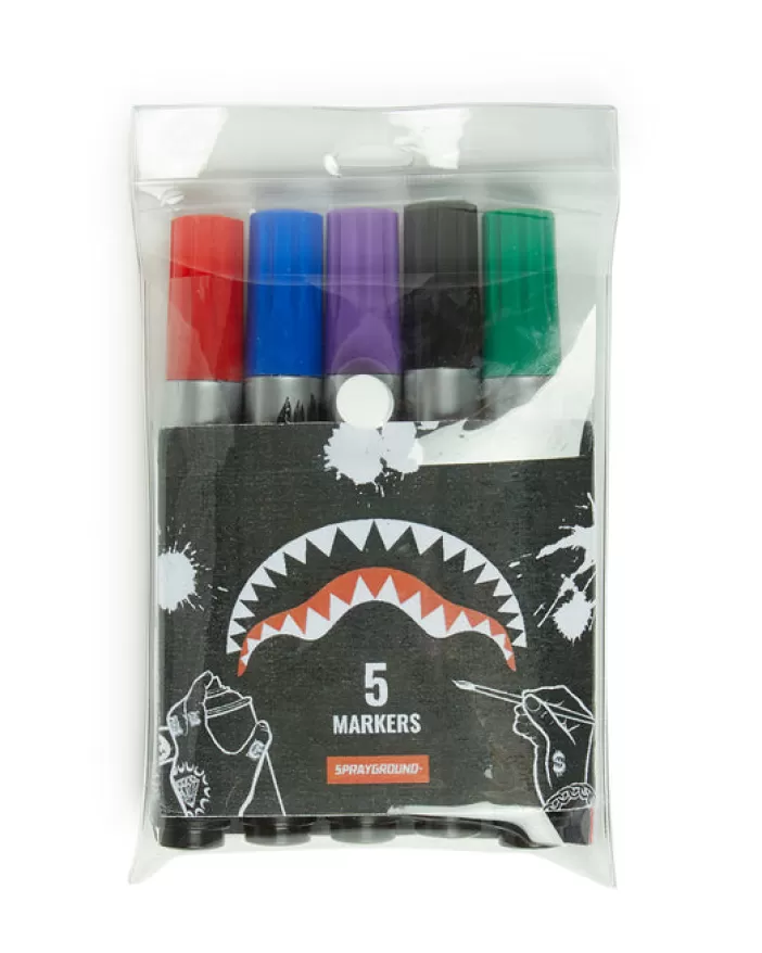 BACKPACKS*Sprayground THE DIY WHITE BACKPACK (VEGAN LEATHER u0026 INNER MONEY LINING) u0026 MARKERS INCLUDED