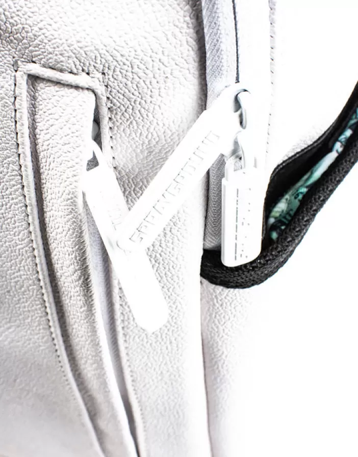 BACKPACKS*Sprayground THE DIY WHITE BACKPACK (VEGAN LEATHER u0026 INNER MONEY LINING) u0026 MARKERS INCLUDED