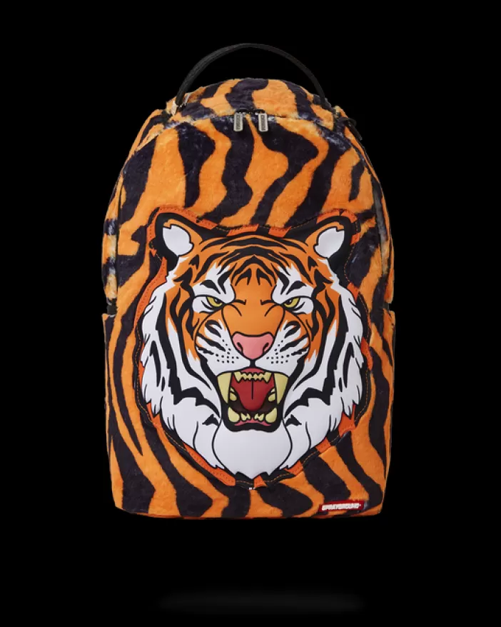 BACKPACKS*Sprayground TIGER COZY VELOUR FUR BACKPACK