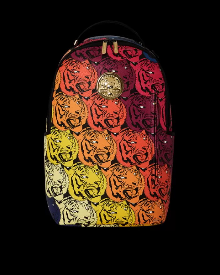 BACKPACKS*Sprayground TIGER ROAR GOLD PLATED BACKPACK