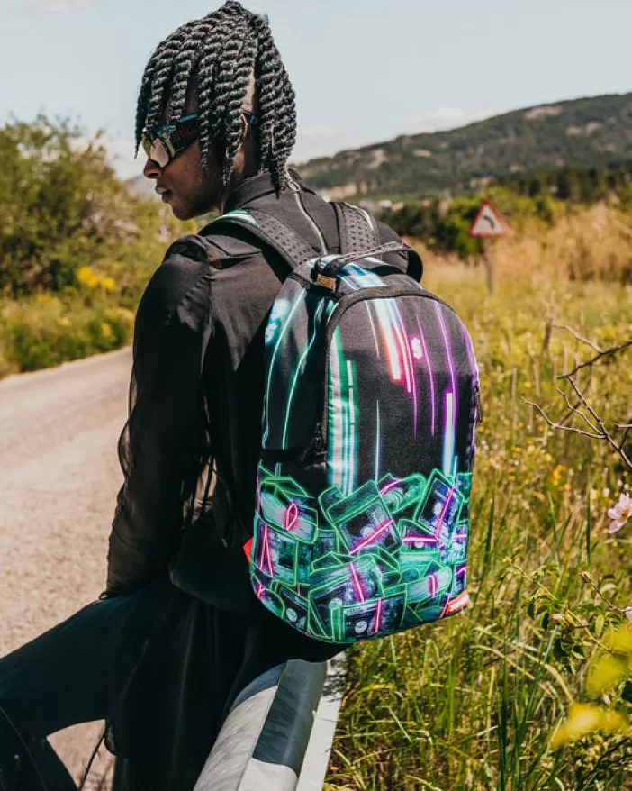 BACKPACKS*Sprayground u6697u53f7u901au8ca8u30b9u30bfu30c3u30af (CRYPTO STACKS) BACKPACK