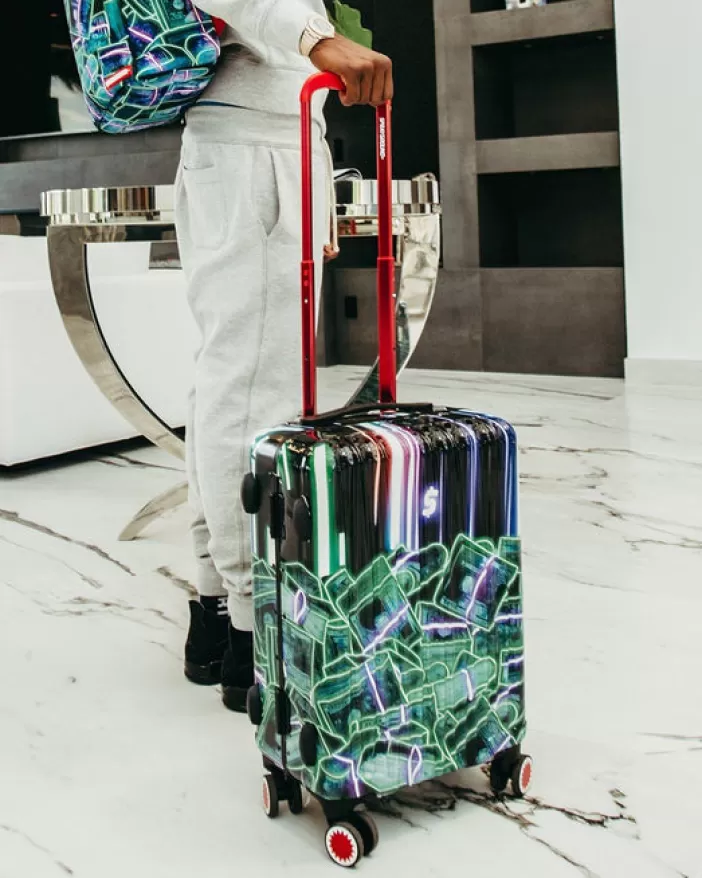 CARRY-ON LUGGAGE*Sprayground u6697u53f7u901au8ca8u30b9u30bfu30c3u30af (CRYPTO STACKS) LUGGAGE