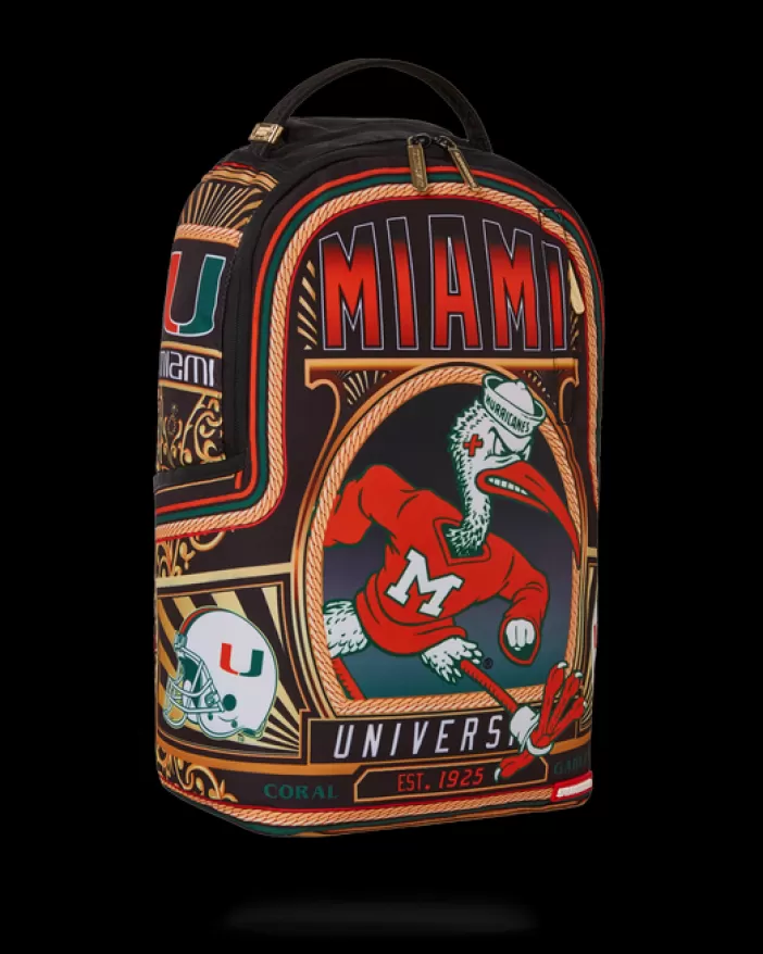 BACKPACKS*Sprayground UNIVERSITY OF MIAMI BACKPACK (DLXR)