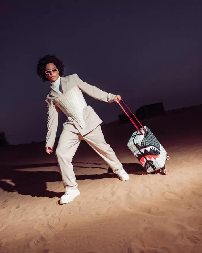 CARRY-ON LUGGAGE*Sprayground UNSTOPPABLE ENDEAVORS SHARKNAUTICS HARDSHELL CARRY-ON LUGGAGE