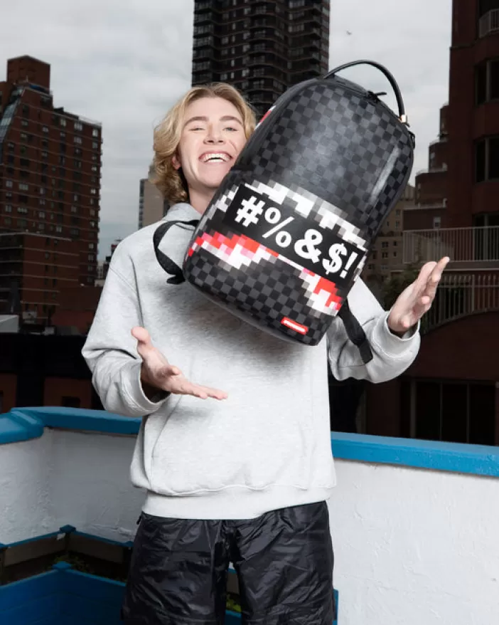 BACKPACKS*Sprayground 'WHAT THE BEEP' SHARK BACKPACK