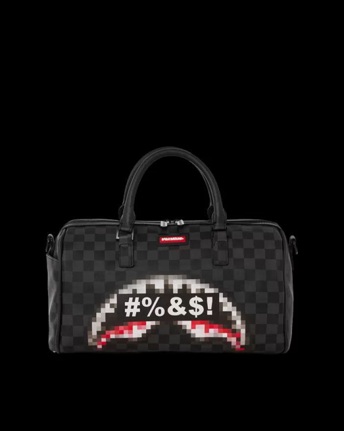 DUFFLES*Sprayground 'WHAT THE BEEP' SHARK MINI DUFFLE