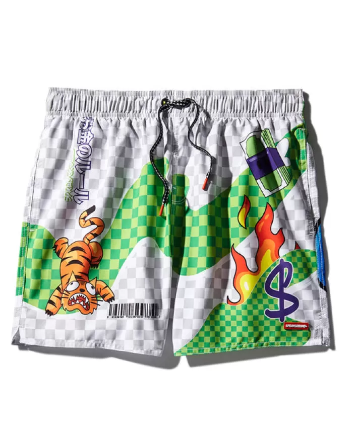 SWIMWEAR*Sprayground WTF ART SHOTO SWIM TRUNKS