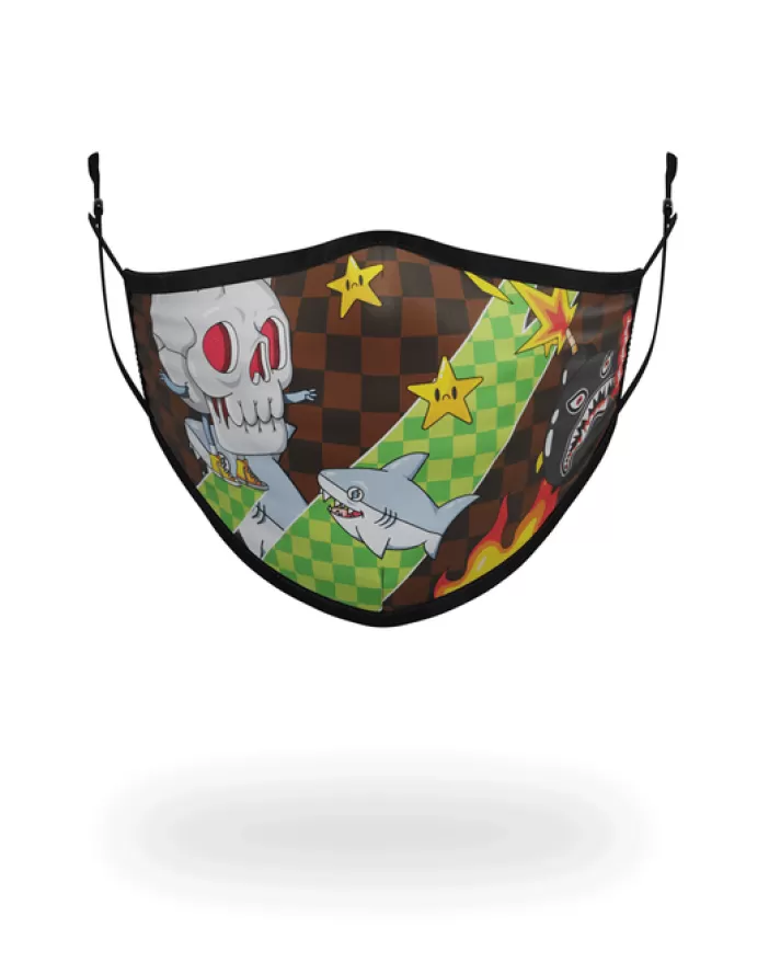 FACE MASKS*Sprayground WTF THUNDER SHARK FACE MASK