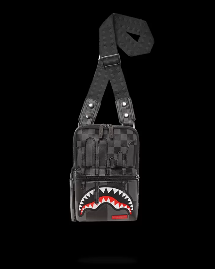 SLINGS*Sprayground XTC GREY SHARKS IN PARIS SLING