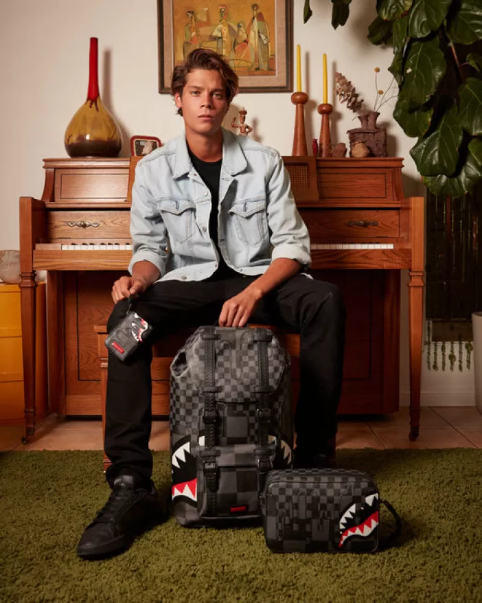 WALLETS*Sprayground XTC GREY SHARKS IN PARIS WALLET